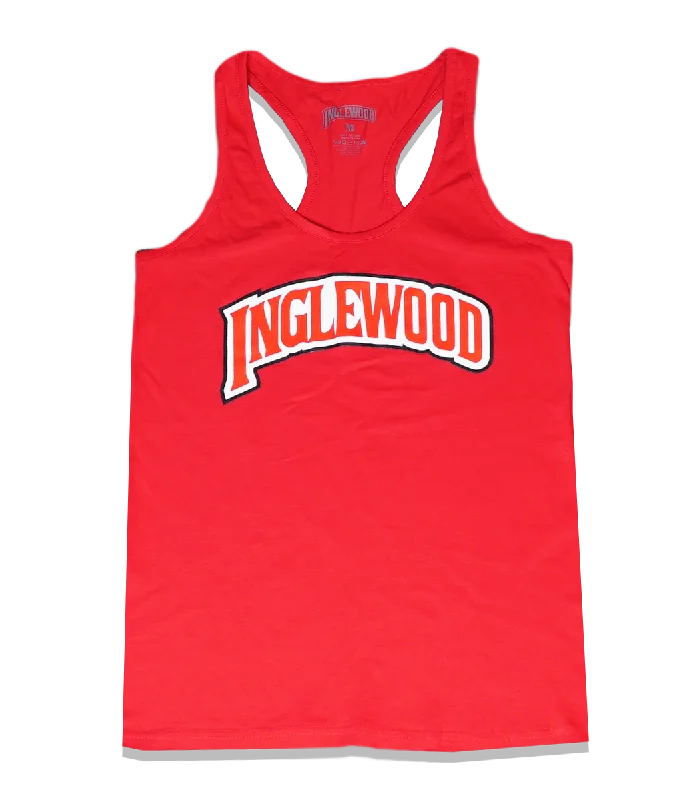 INGLEWOOD WOMENS TANK RED seamless tank top