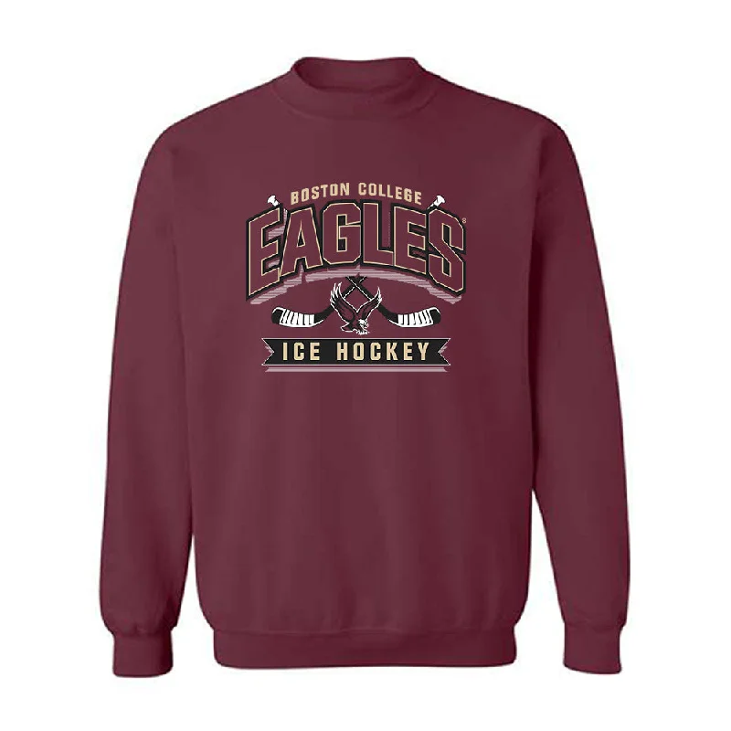 Boston College - NCAA Women's Ice Hockey : Alanna Devlin - Sports Shersey Crewneck Sweatshirt Hoodie with Toggle Buttons Decorative Unique