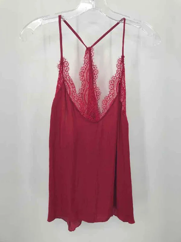 Pre-Owned Intimately Free People Red Size Medium Tank Top low neck tank