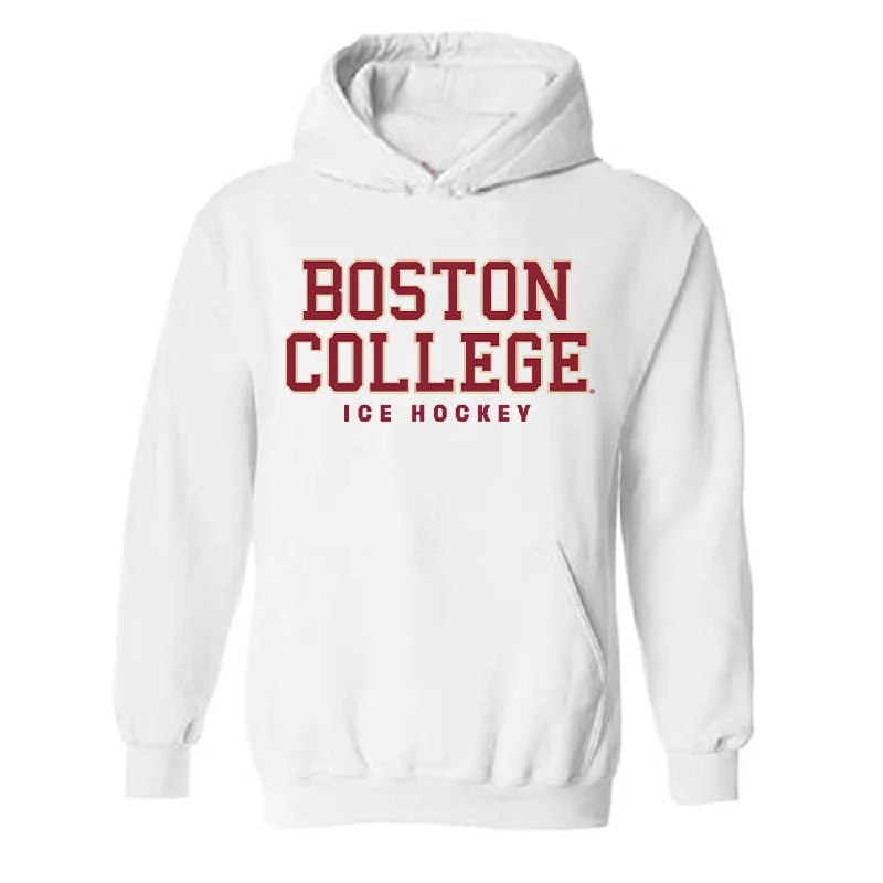 Boston College - NCAA Women's Ice Hockey : Kiera Dempsey - Classic Shersey Hooded Sweatshirt Hoodie with Hem Drawcord Adjustable Customizable