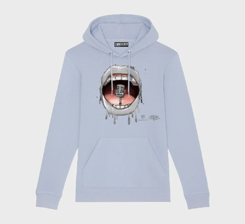 SWMSociety x  Dream City x Hear My Voice Hoodie Hoodie with High Neck Warm Protective