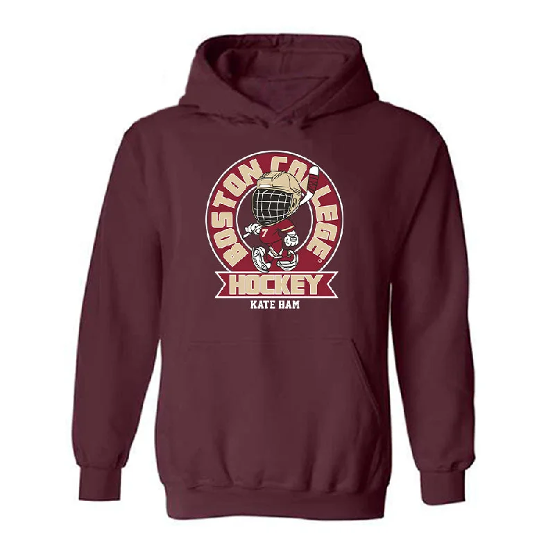 Boston College - NCAA Women's Ice Hockey : Kate Ham - Hooded Sweatshirt Fashion Shersey Hoodie with Tie-Dye Psychedelic Retro