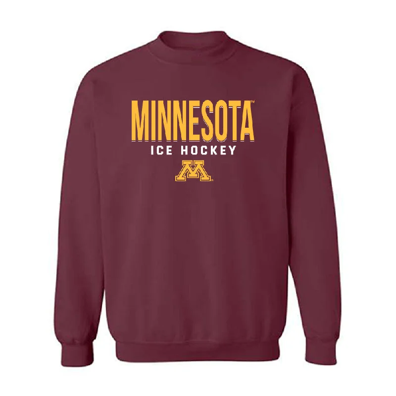 Minnesota - NCAA Women's Ice Hockey : Josey Dunne - Classic Shersey Crewneck Sweatshirt Hoodie with Puffed Sleeves Voluminous Trendy