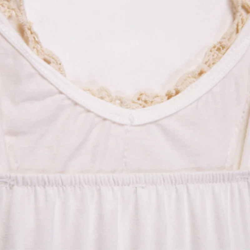 Women Summer Lace Vest Top Sleeveless Blouse Casual Tank Tops Shirt M White black tank top