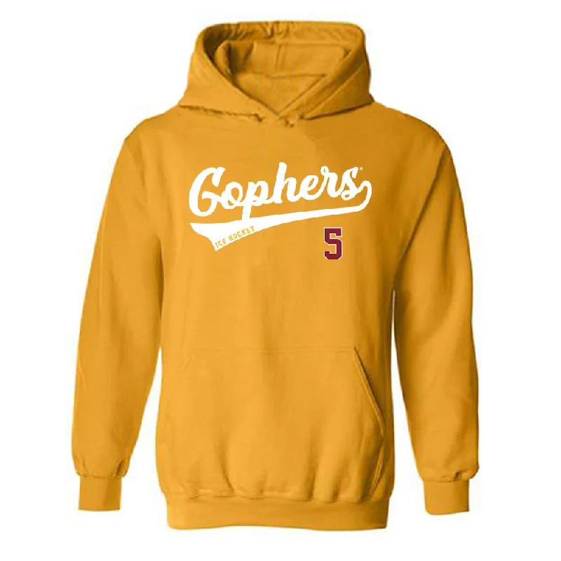 Minnesota - NCAA Women's Ice Hockey : Madeline Wethington - Classic Shersey Hooded Sweatshirt Hoodie with Slim Fit Tailored Modern