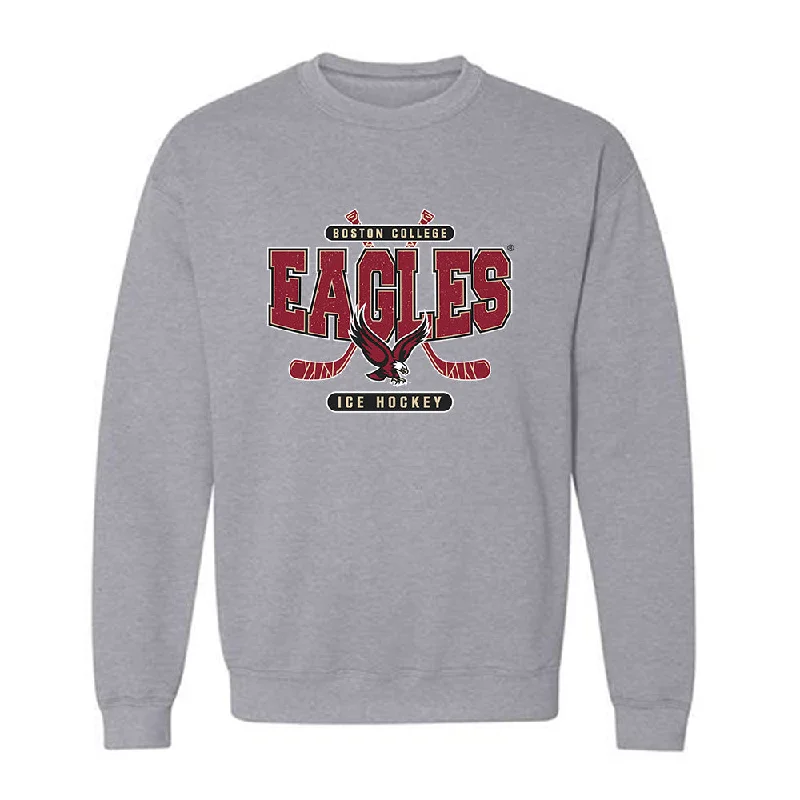 Boston College - NCAA Women's Ice Hockey : Molly Jordan - Sports Shersey Crewneck Sweatshirt Hoodie with Applique Textured Unique