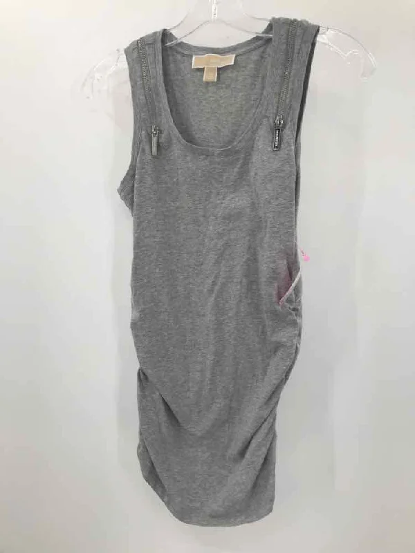 Pre-Owned MICHAEL Michael Kors Grey Size XS Tank Top print tank top