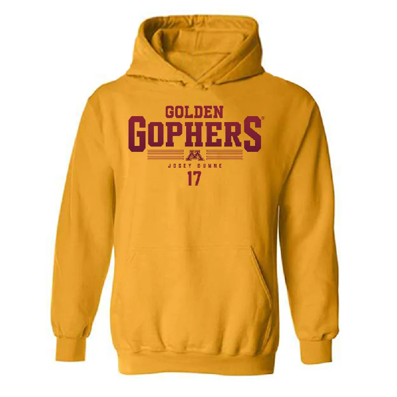 Minnesota - NCAA Women's Ice Hockey : Josey Dunne - Classic Fashion Shersey Hooded Sweatshirt Graphic Hoodie Design Print