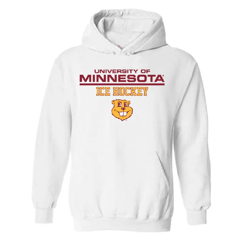 Minnesota - NCAA Women's Ice Hockey : Josey Dunne - Classic Fashion Shersey Hooded Sweatshirt Hoodie with Back Slit Movement Comfort