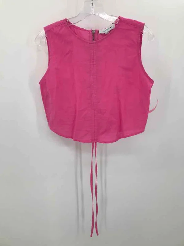 Pre-Owned Something Navy Pink Size Small Tank Top soft tank top