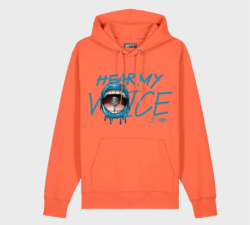 SWMSociety x Dream City x Hear My Voice Hoodie Hoodie with Side Slits Relaxed Casual