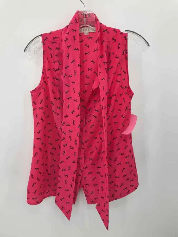 Pre-Owned Loft Pink Size Small P Printed Tank Top lemon yellow tank