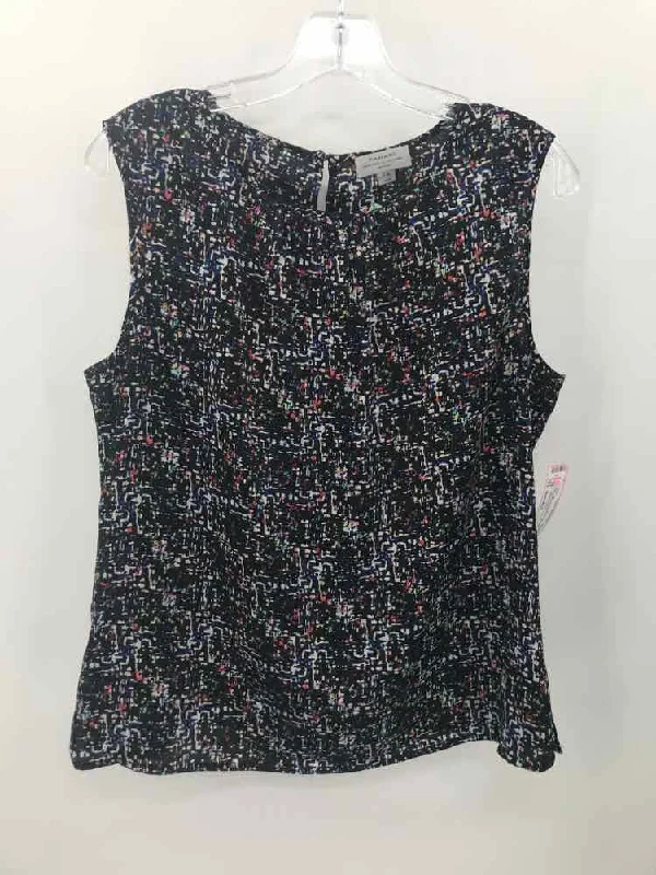 Pre-Owned Tahari Black Size Medium P Tank Top soft tank top