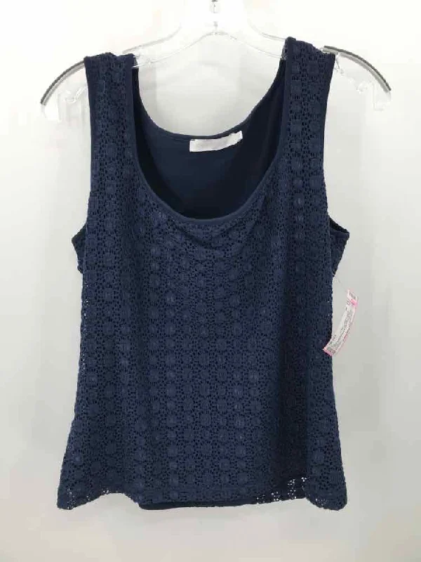 Pre-Owned Anne Fontaine Navy Size 46 Tank Top workout tank top