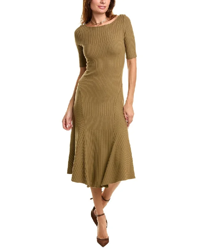 Theory Boat Neck Sweaterdress Terry Terry Cloth Terry Knit