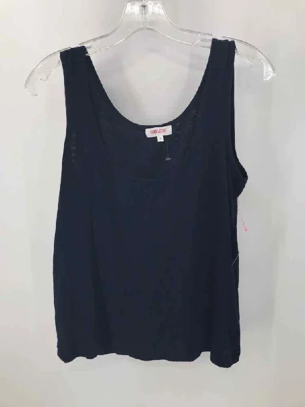 Pre-Owned Goldie Navy Size Medium Tank Top cropped tank top