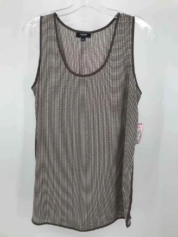 Pre-Owned Premise Studio Brown Size Medium Tank Top cropped tank top