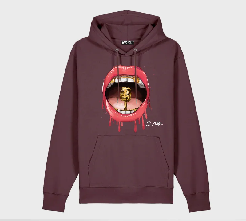 SWMSociety x  Dream City x Hear My Voice Hoodie Zip Hoodie Drawstring Kangaroo Pocket