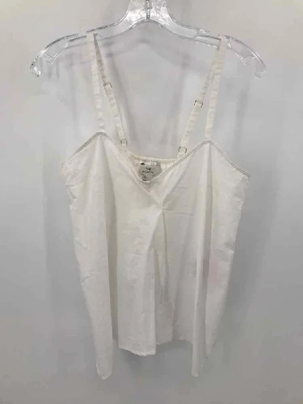 Pre-Owned H Halston White Size Small Tank Top cozy tank top