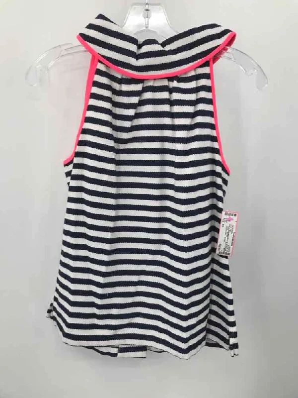 Pre-Owned Sail To Sable Navy Size XS Stripe Tank Top cute tank top