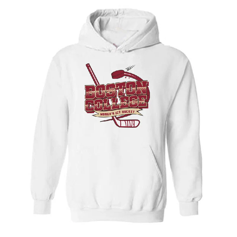 Boston College - NCAA Women's Ice Hockey : Alanna Devlin - Hooded Sweatshirt Hoodie with Magnetic Closure Innovative Modern