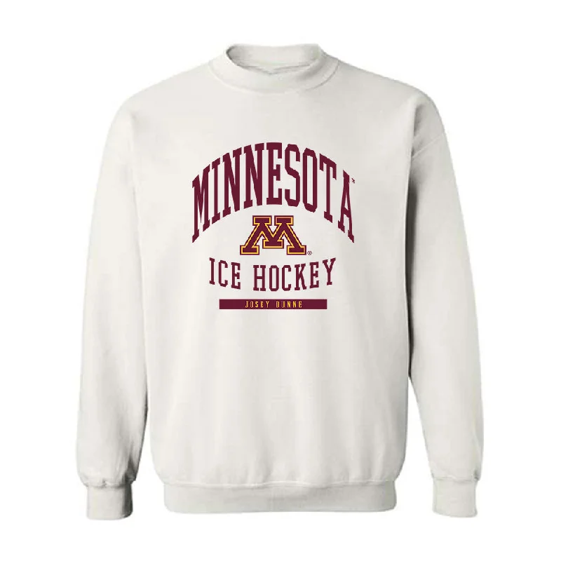 Minnesota - NCAA Women's Ice Hockey : Josey Dunne - Classic Fashion Shersey Crewneck Sweatshirt Hoodie with Fur Luxurious Winter