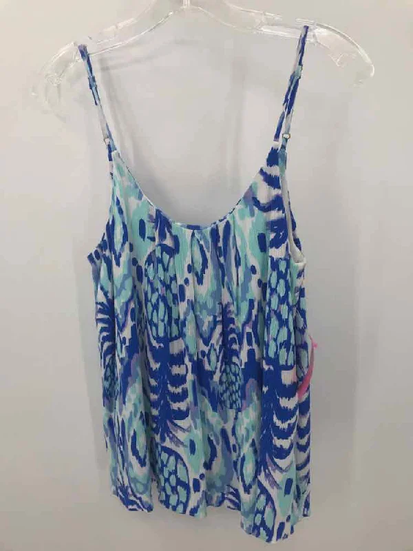 Pre-Owned Lilly Pulitzer Blue Size Small Tank Top strapless tank top