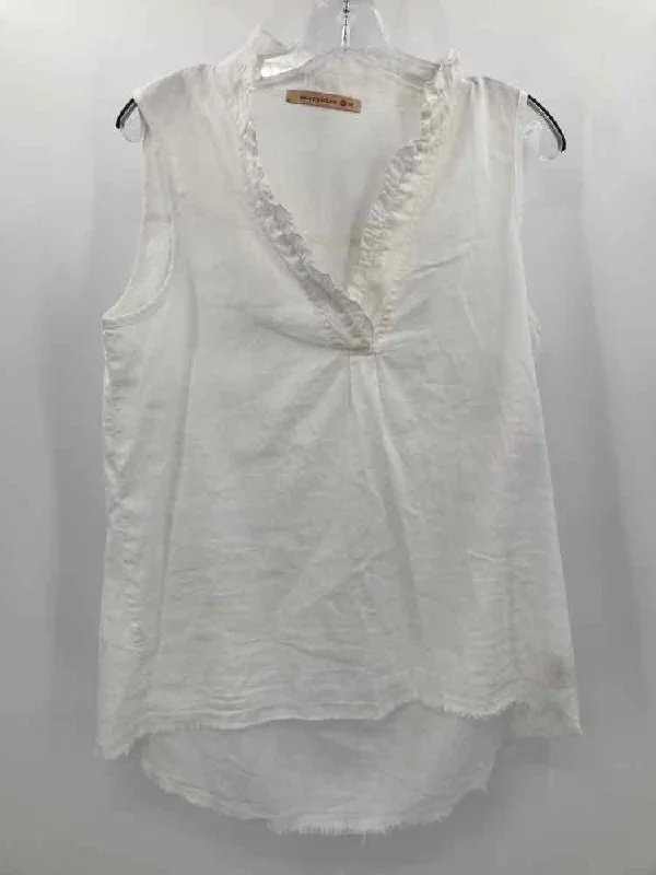 Pre-Owned Wearables Ivory Size Small Tank Top cropped tank top