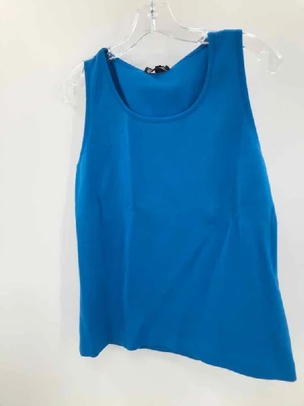 Pre-Owned St John Blue Size Medium Knit Tank Top crossback tank top