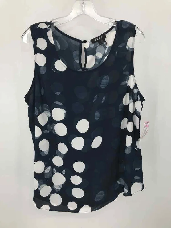 Pre-Owned DKNY Navy Size XL Tank Top casual tank top