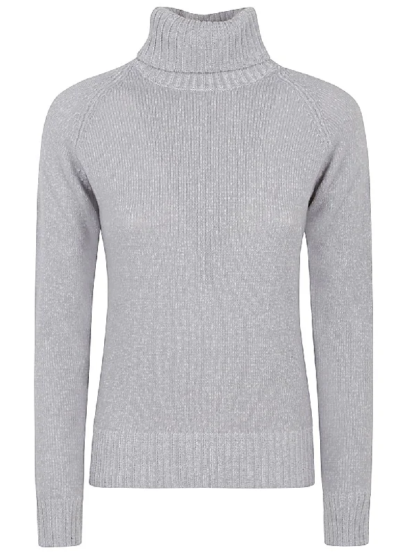 Base Women's Sweaters Grey Mesh Sweater Canvas Denim