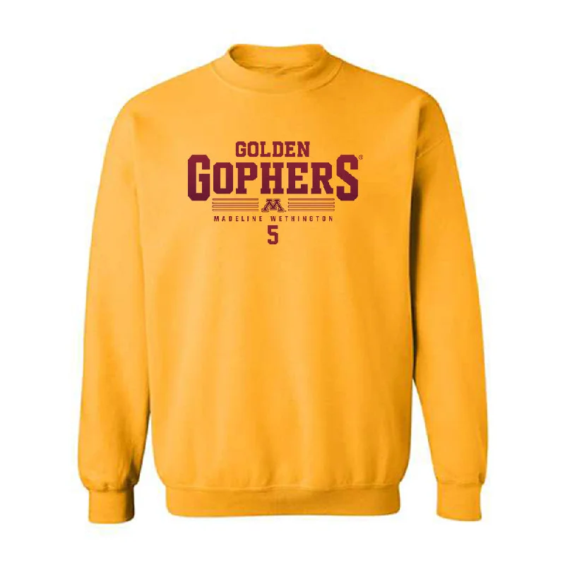 Minnesota - NCAA Women's Ice Hockey : Madeline Wethington - Classic Fashion Shersey Crewneck Sweatshirt Hoodie with Print Artistic Unique