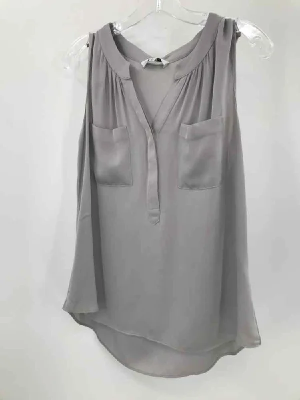 Pre-Owned Milly Grey Size 6 Tank Top yoga tank top