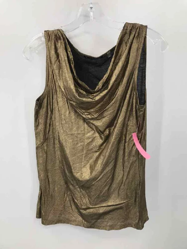 Pre-Owned Elie Tahari Gold Size Small Tank Top lavender tank top