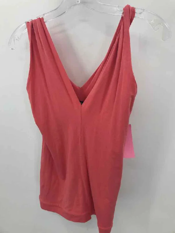 Pre-Owned Lida Baday Orange Size Medium Tank Top basic tank top