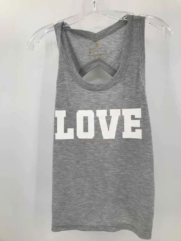 Pre-Owned Spiritual Gangster Grey Size XS Graphic Tank Top pastel tank top