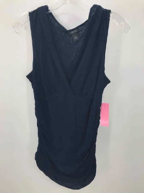 Pre-Owned Kenneth Cole Reaction Navy Size 8 Tank Top one shoulder tank