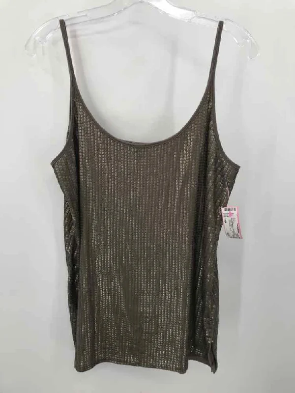 Pre-Owned Vince Brown Size Large Tank Top cropped tank top