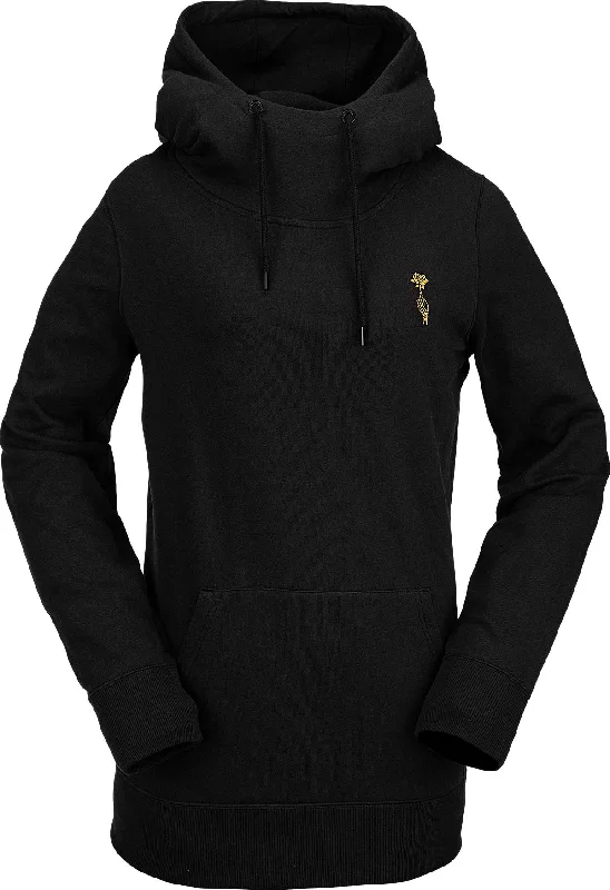 Volcom Women's Costus Fleece Pullover Hoodie 2021 Hoodie with Elastic Waist Stretchable Comfortable