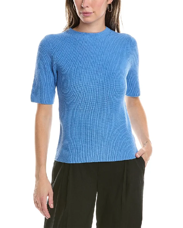 Vince Rib Sweater Tailored Straight A-Line