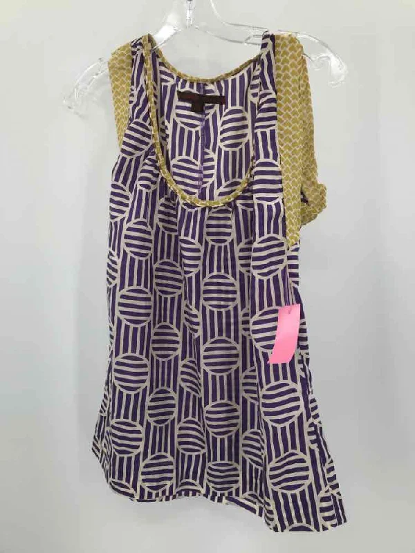 Pre-Owned A Common Thread Purple Size Small Printed Tank Top lightweight tank top