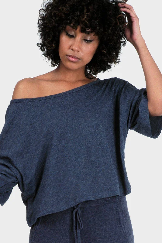 Lumi Crop Top (Heather Lake) Layered Multi-layer Single Layer