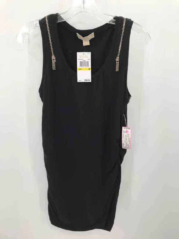 Pre-Owned MICHAEL Michael Kors Black Size Medium Tank Top comfortable tank top